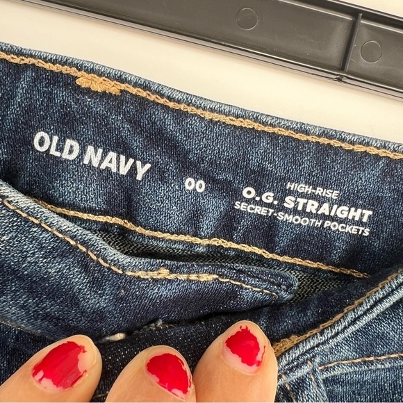 Old Navy HIGH-RISE O.G. STRAIGHT Size 00 NEW - Picture 6 of 11